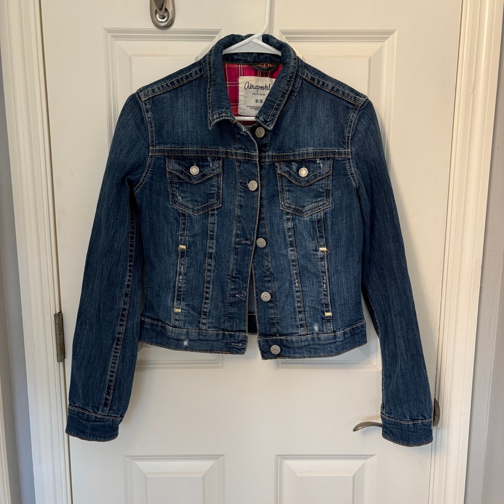 Aeropostale Women’s size M Distressed Denim jacket